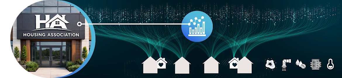 Data fed back to housing association for environmental conditions