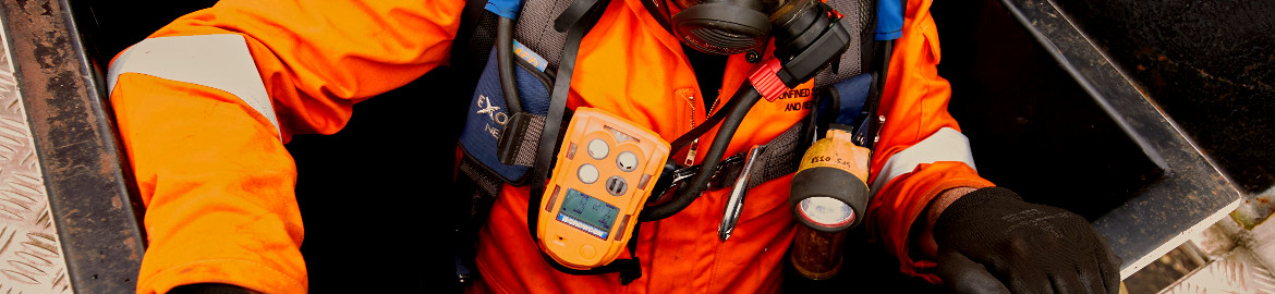 Personal portable gas detectors application shot