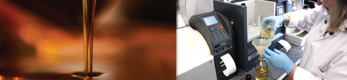 Oil testing with an industrial oil tester