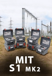 Megger insulation testers within a dusty utility setting