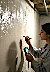 Data fed back to housing association for environmental conditions